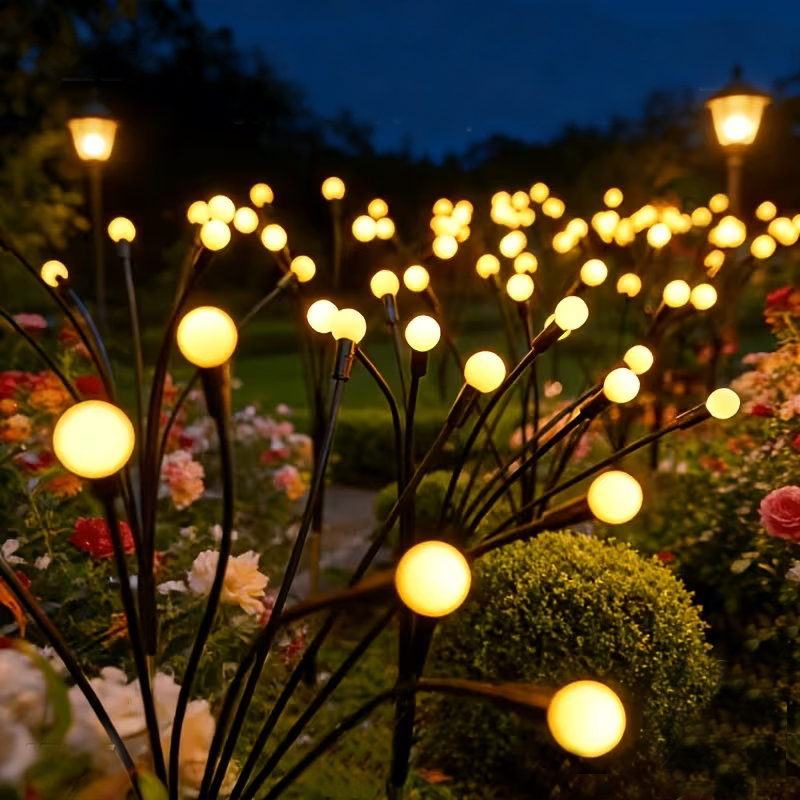 Outdoor Power Stake - 6/10 Light Solar Firefly Sway Lamps