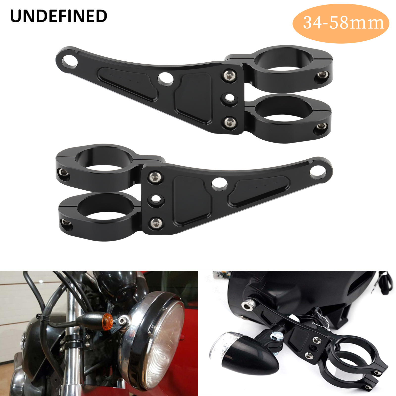 Outdoor Power Products - 33mm-58mm Headlight Bracket Mount Clamps Fork