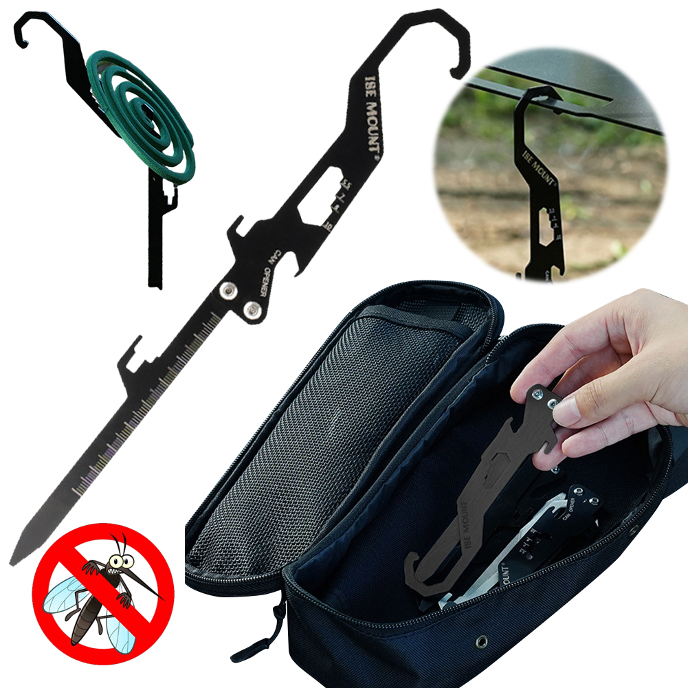 Outdoor Power Stake - Foldable Camping Stakes Multifunctional Outdoor Tarp