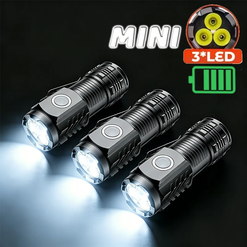 Outdoor Power Supply - Portable Mini 3 LED Handheld Flashlight