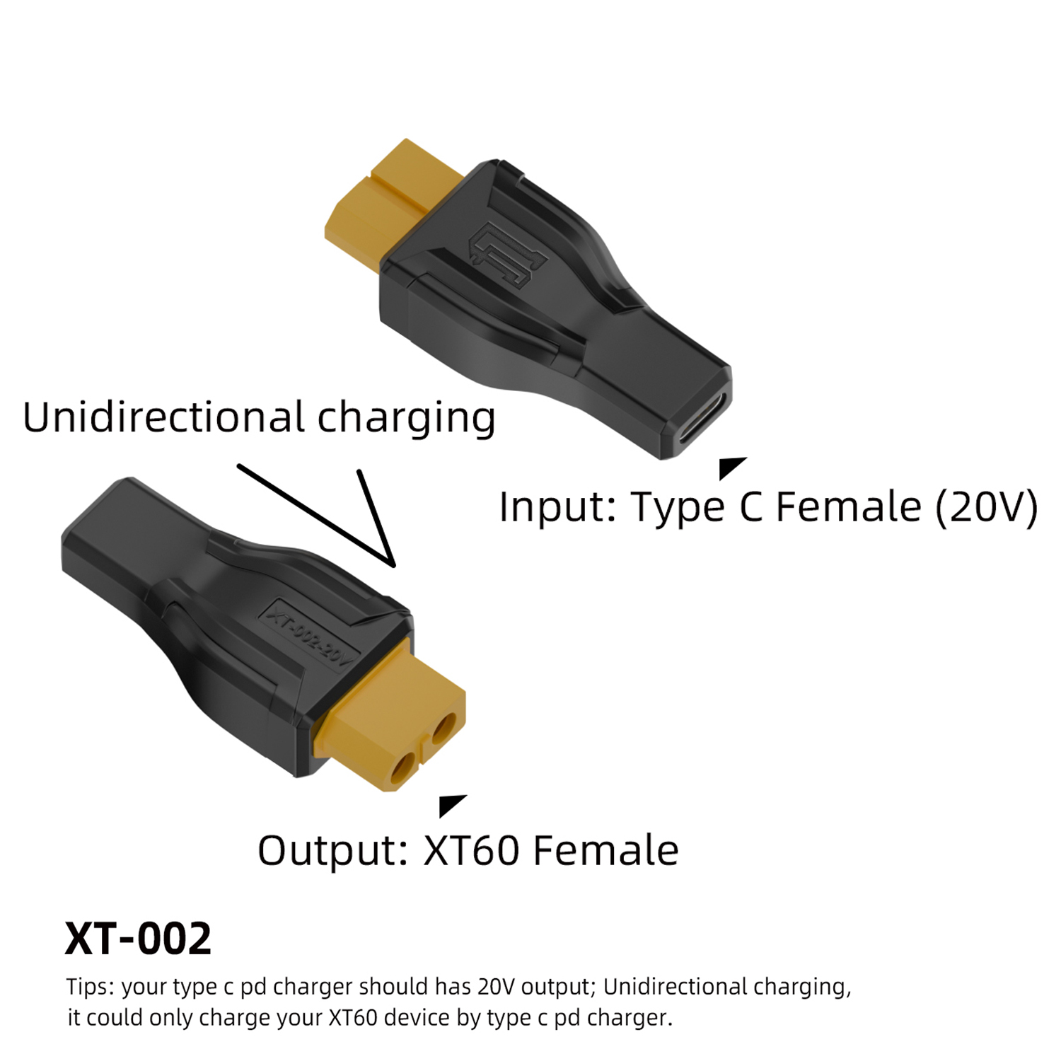 Outdoor Power Inc - USB C to XT60 Adapter Converter