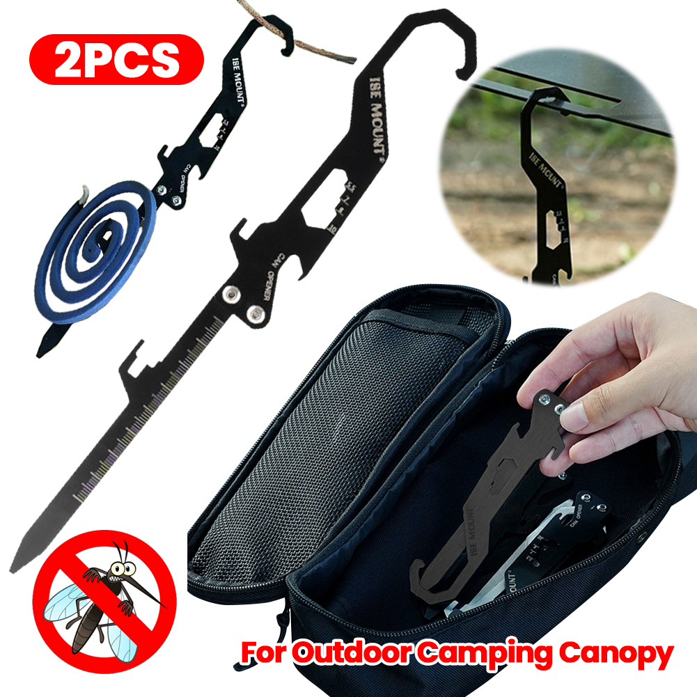 Folding Tent Stakes Multifunct - مراجعة Outdoor Power Stake وسعره