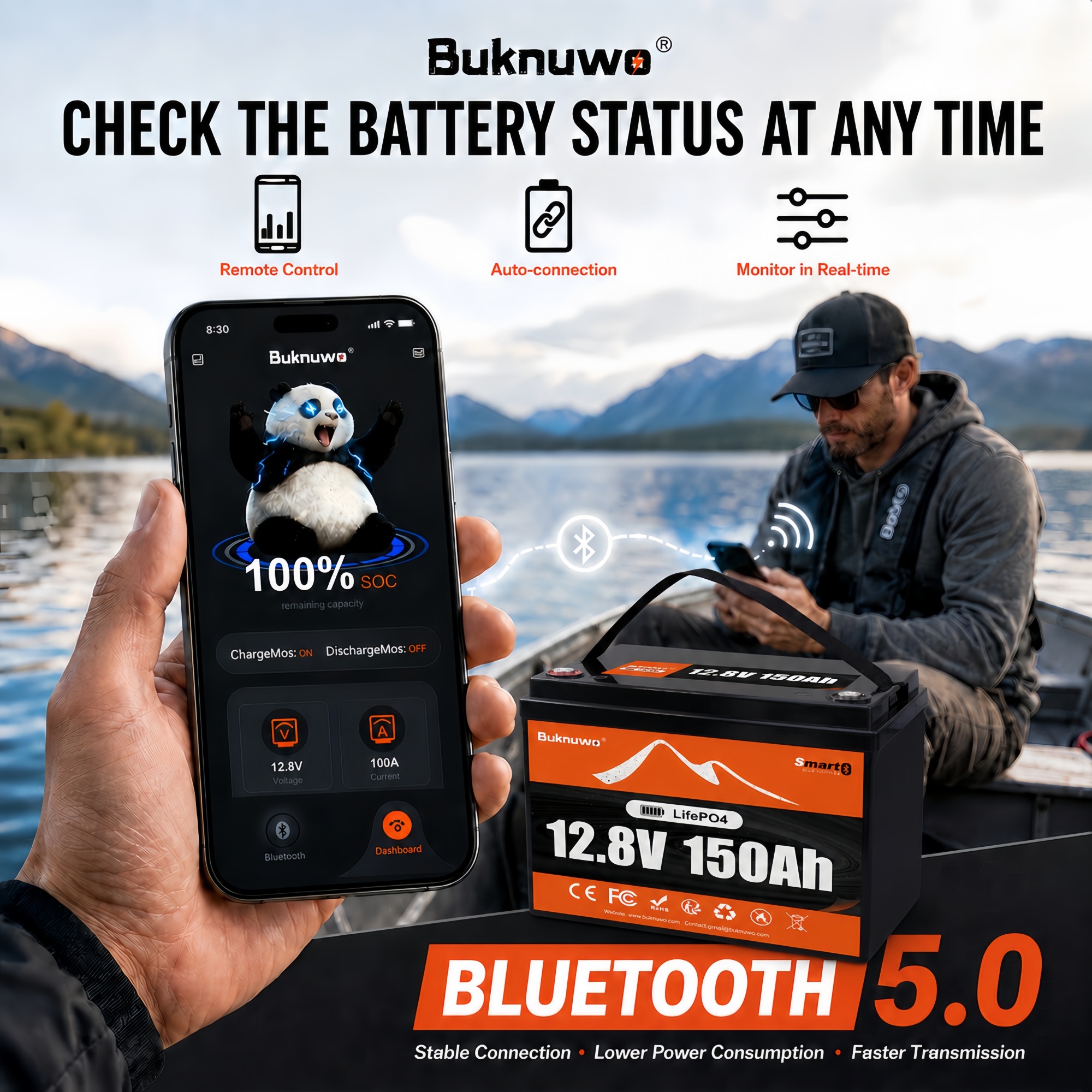 Smart 12V/12.8V 150Ah Bluetoot - مراجعة Outdoor Power Inc وسعره