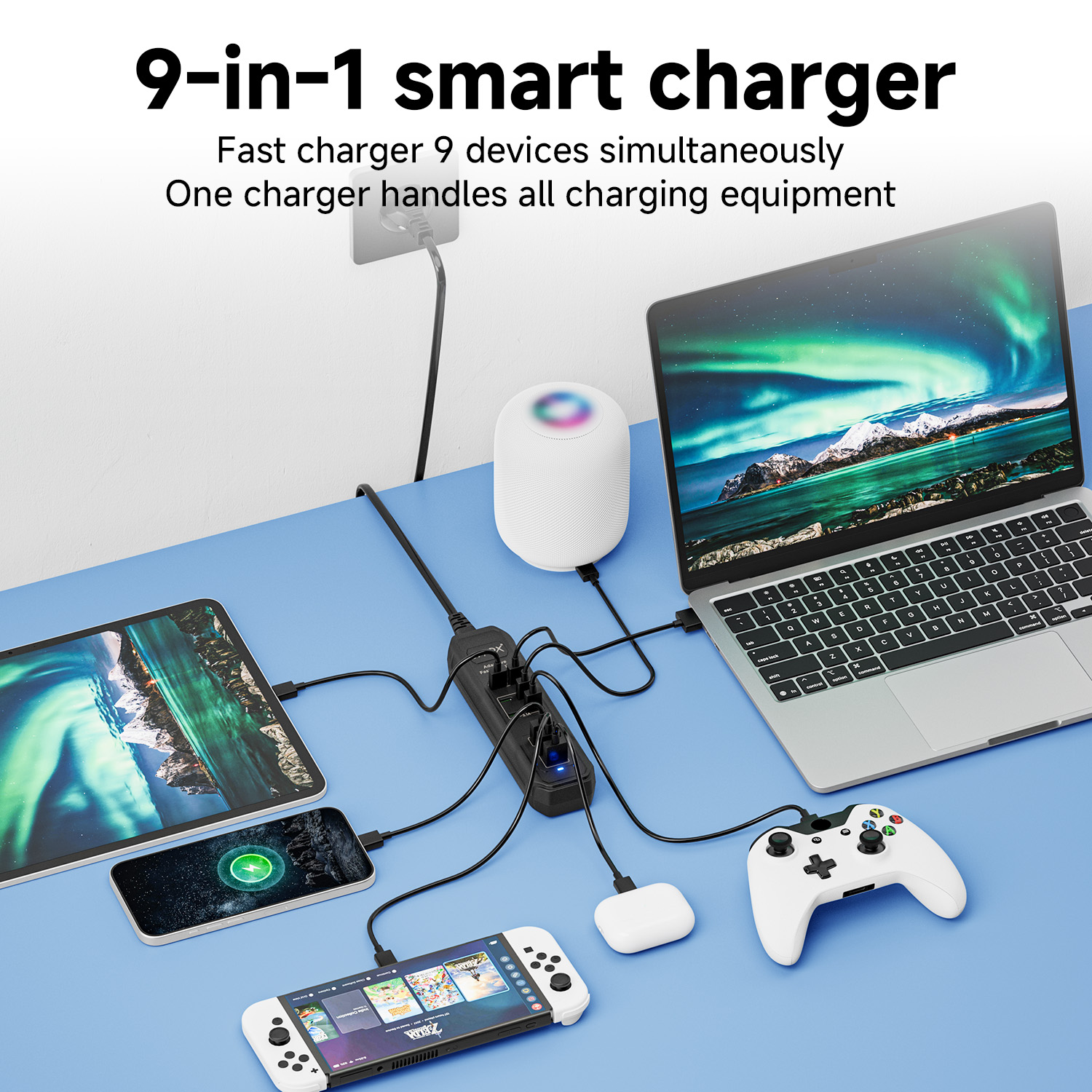 85W EU UK US Plug Multi-Port F - مراجعة Outdoor Usb Power Adapter وسعره