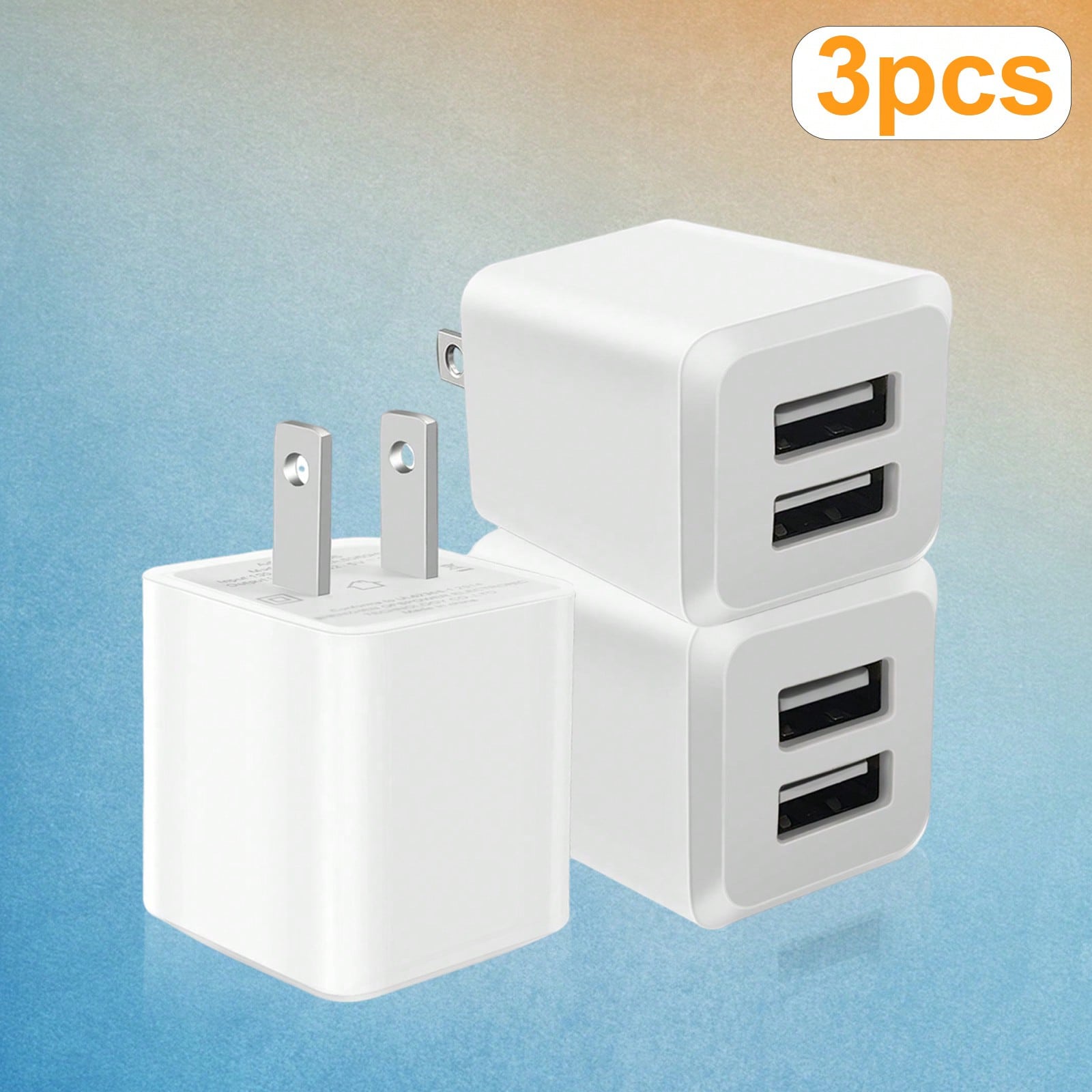 White US Plug Dual Port Fast C - مراجعة Outdoor Usb Power Adapter وسعره