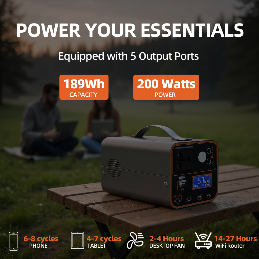 200W Portable Power Station 22 - مراجعة Outdoor Power Point وسعره