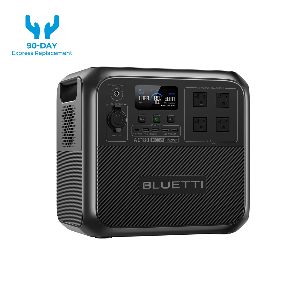 【RENEW】BLUETTI AC180 Solar Por - مراجعة Outdoor Powerwall وسعره
