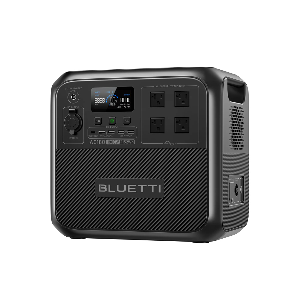 【RENEW】BLUETTI AC180 Solar Por - مراجعة Outdoor Powerwall وسعره