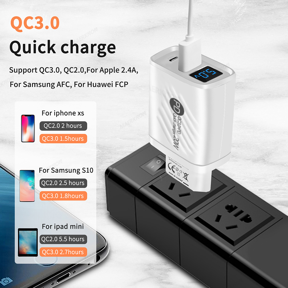PD 20W USB C Charger Fast Char - مراجعة Outdoor Usb Power Adapter وسعره