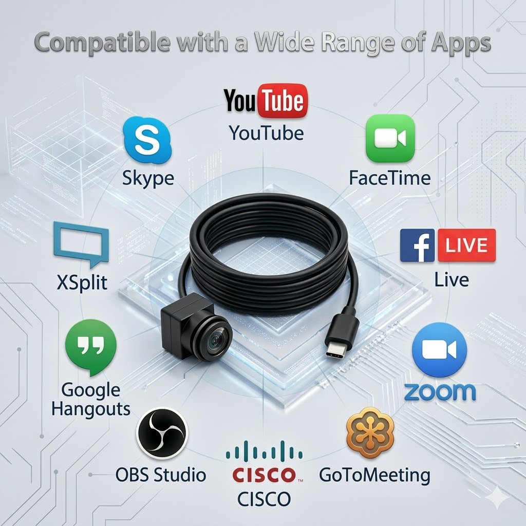 USB Type-C Mini Webcam with Mi - مراجعة Outdoor Usb Power Adapter وسعره