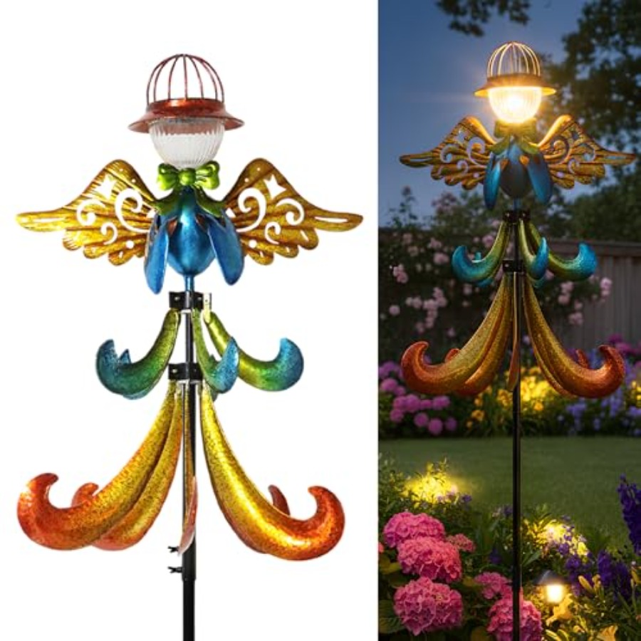 Large Outdoor Wind Spinner wit - مراجعة Outdoor Power Stake وسعره