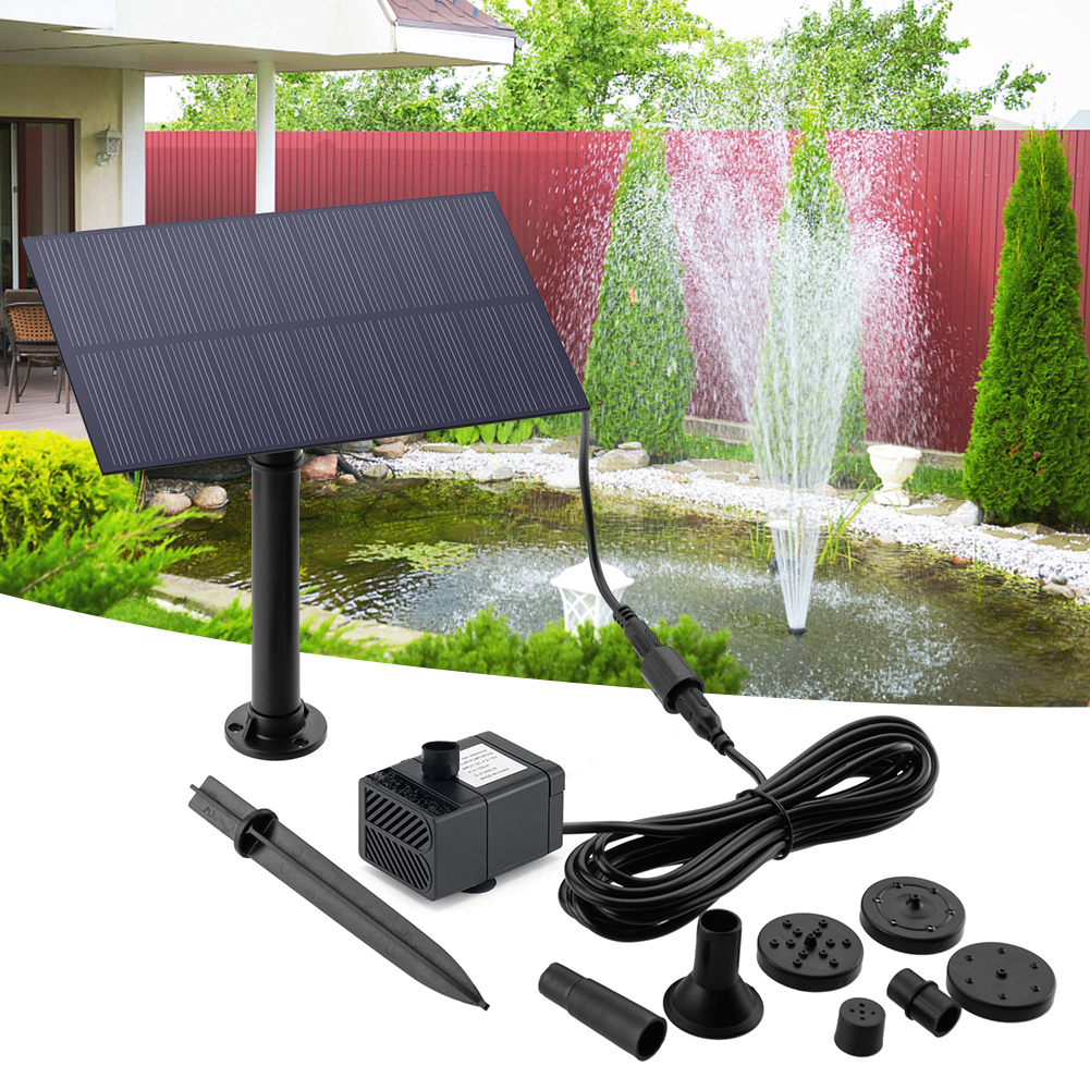 5W 5V Water Fountain Garden De - مراجعة Outdoor Power Stake وسعره
