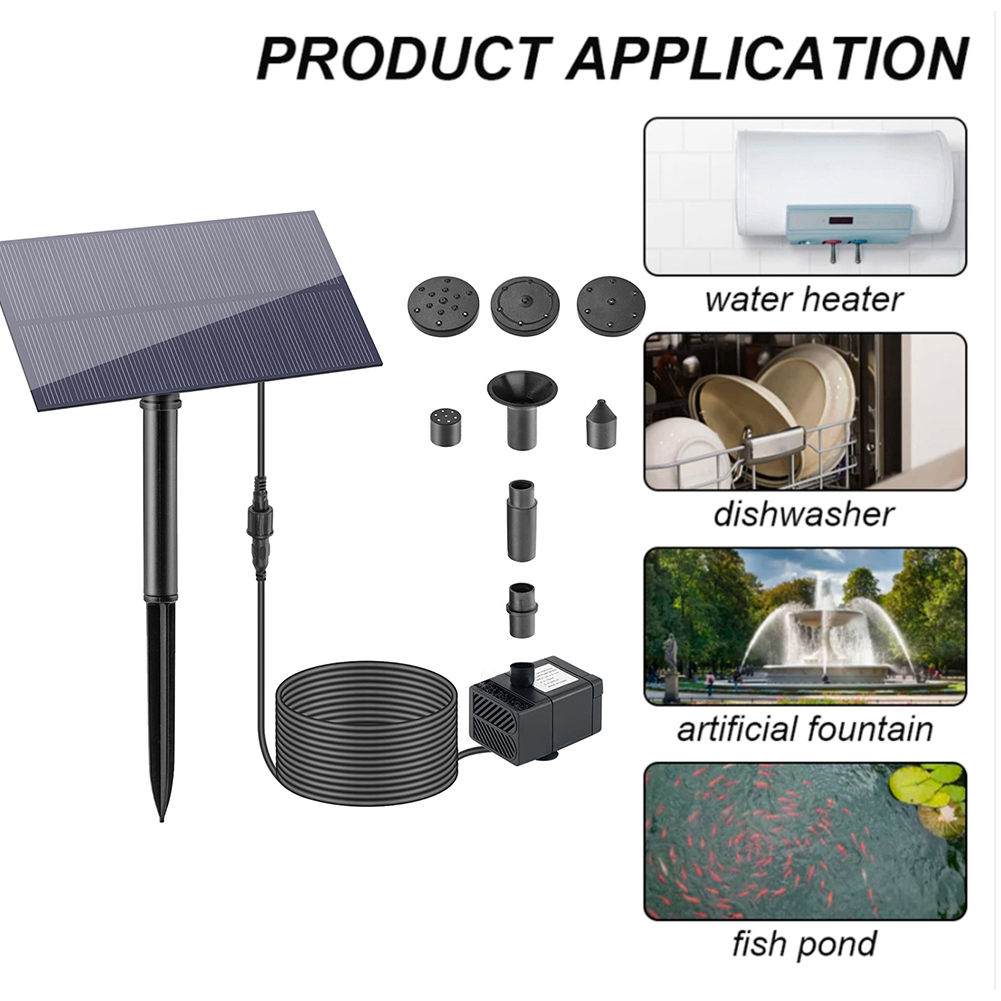 5W 5V Water Fountain Garden De - مراجعة Outdoor Power Stake وسعره