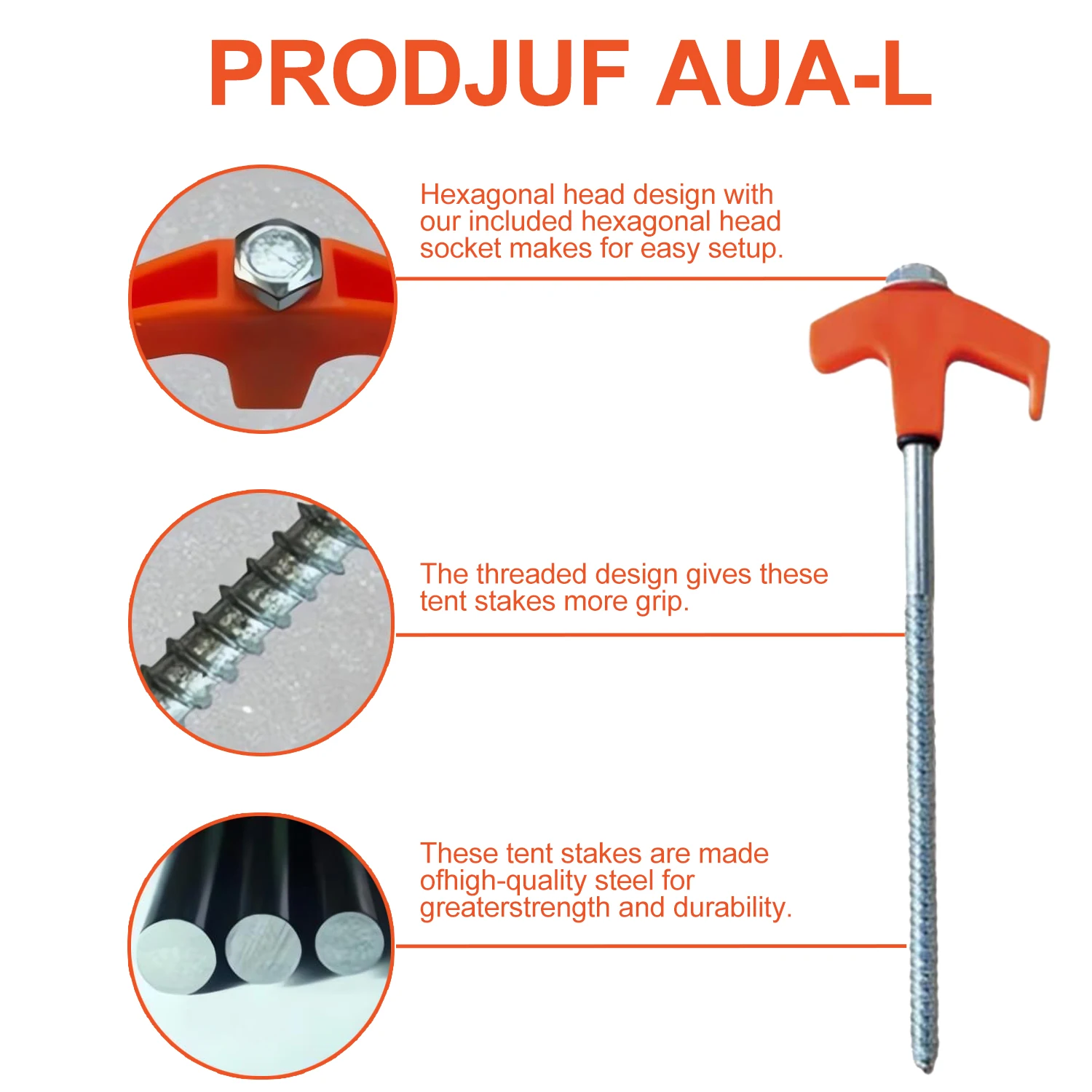 8-inch Screw in Tent Stake New - مراجعة Outdoor Power Stake وسعره