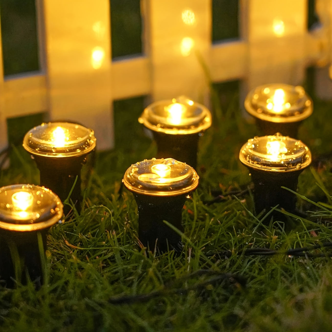 10/20Pcs Solar Pathway Lights, - مراجعة Outdoor Power Stake وسعره