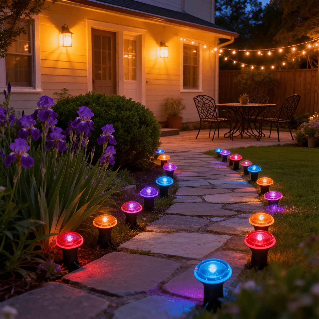 10/20Pcs Solar Pathway Lights, - مراجعة Outdoor Power Stake وسعره