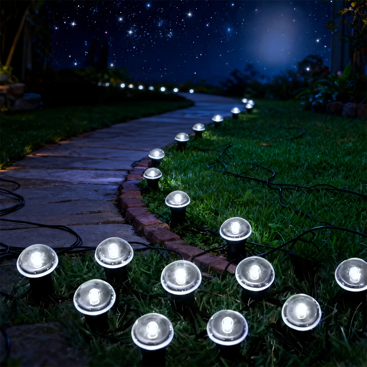 10/20Pcs Solar Pathway Lights, - مراجعة Outdoor Power Stake وسعره