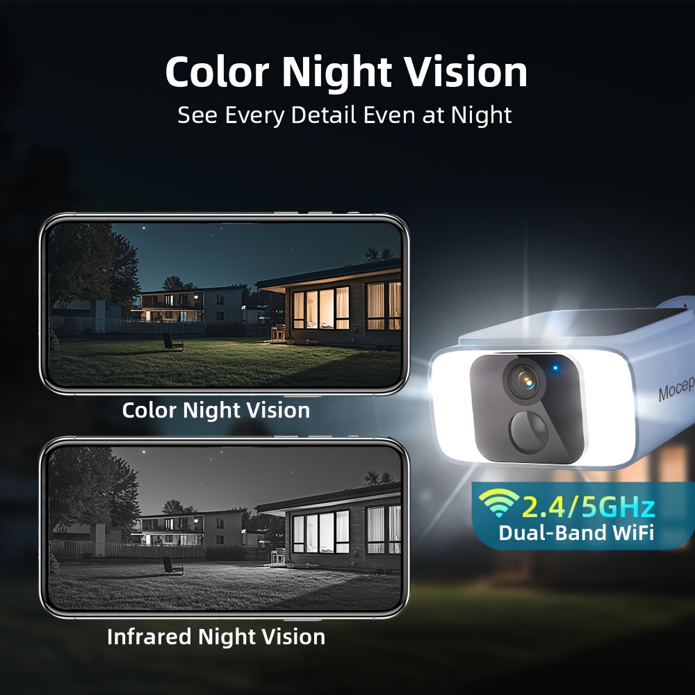 1/2/4pcs HEIYOUCAM 4MP Solar S - مراجعة Outdoor Power Point وسعره