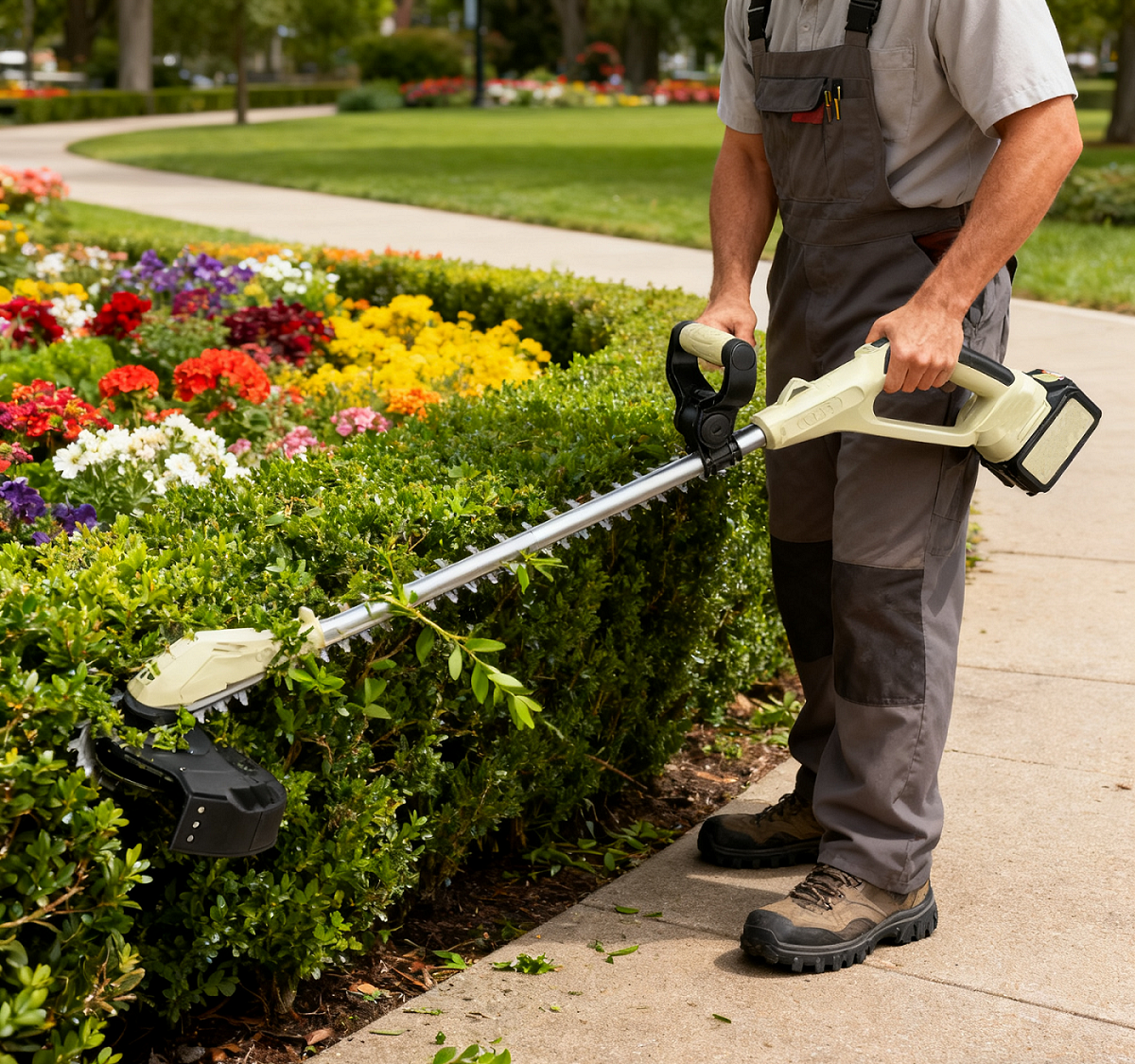 Electric Lawn Mower Garden Tri - مراجعة Lawn Mower Battery وسعره