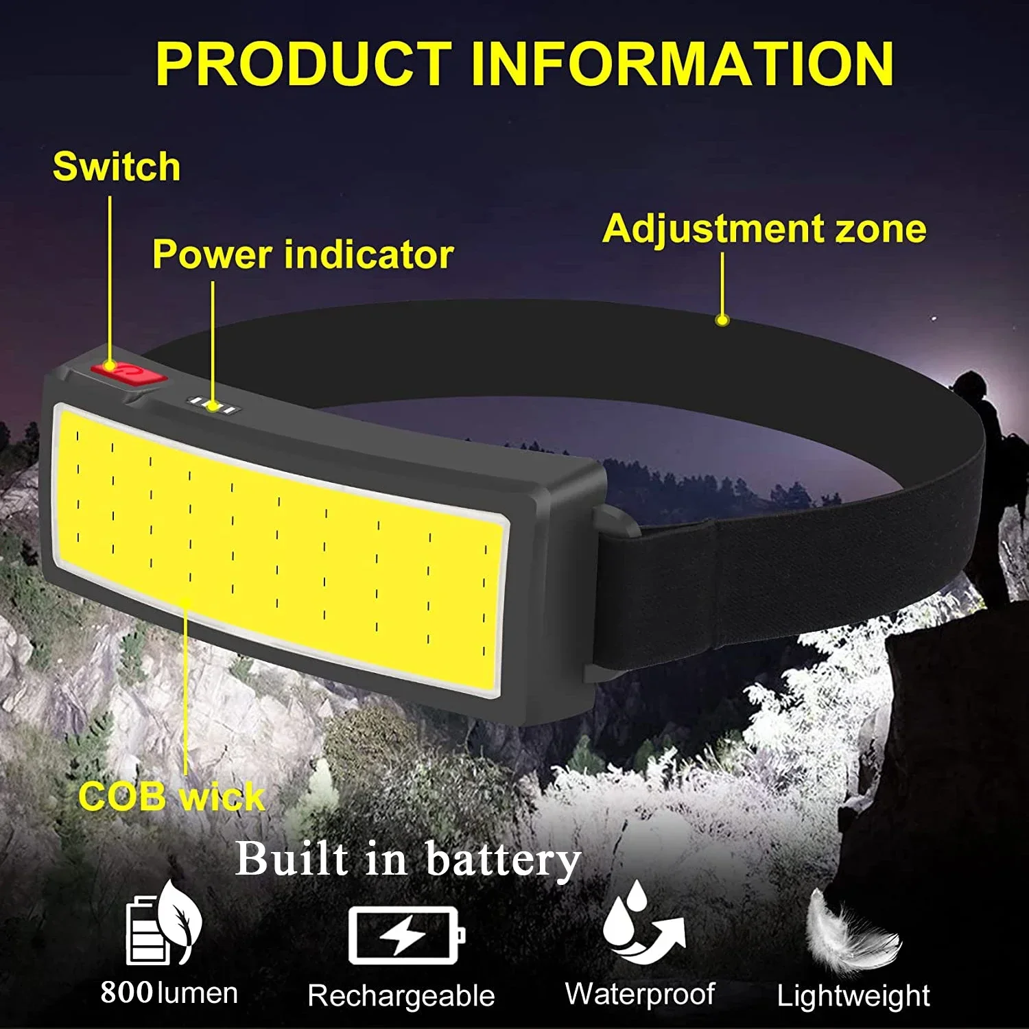 Powerful COB LED Headlamp Type - مراجعة Outdoor Power Inc وسعره