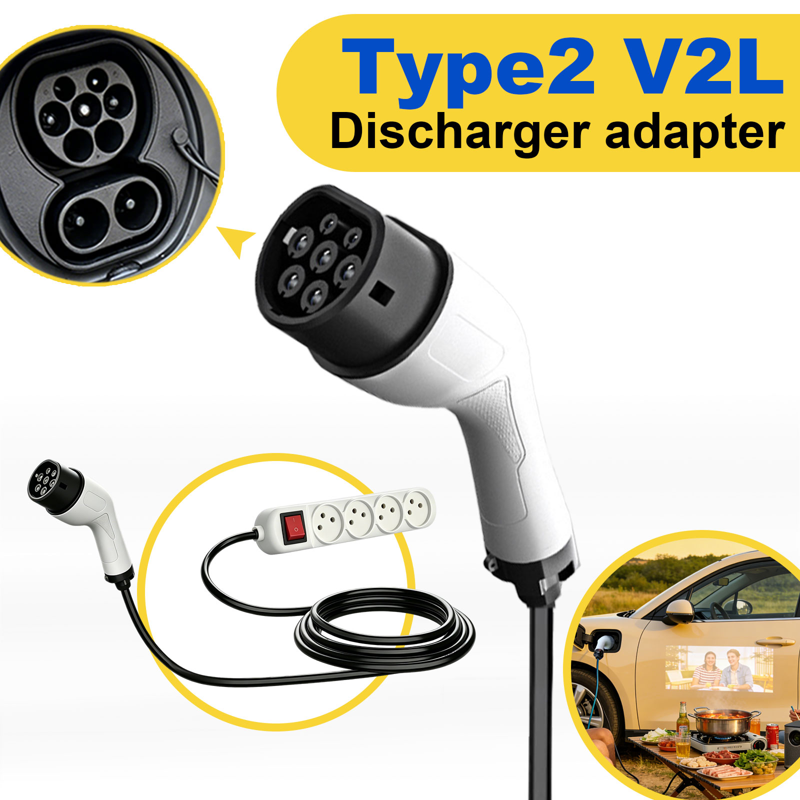 Type2 V2L Discharge Adapter Is - مراجعة Outdoor Powerwall وسعره