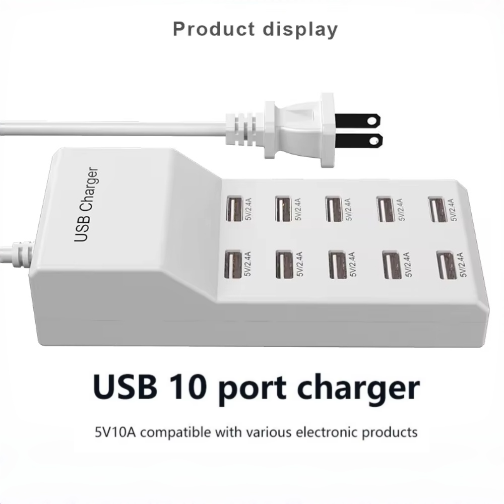 10 Ports USB Hub Fast Charger  - مراجعة Outdoor Usb Power Adapter وسعره