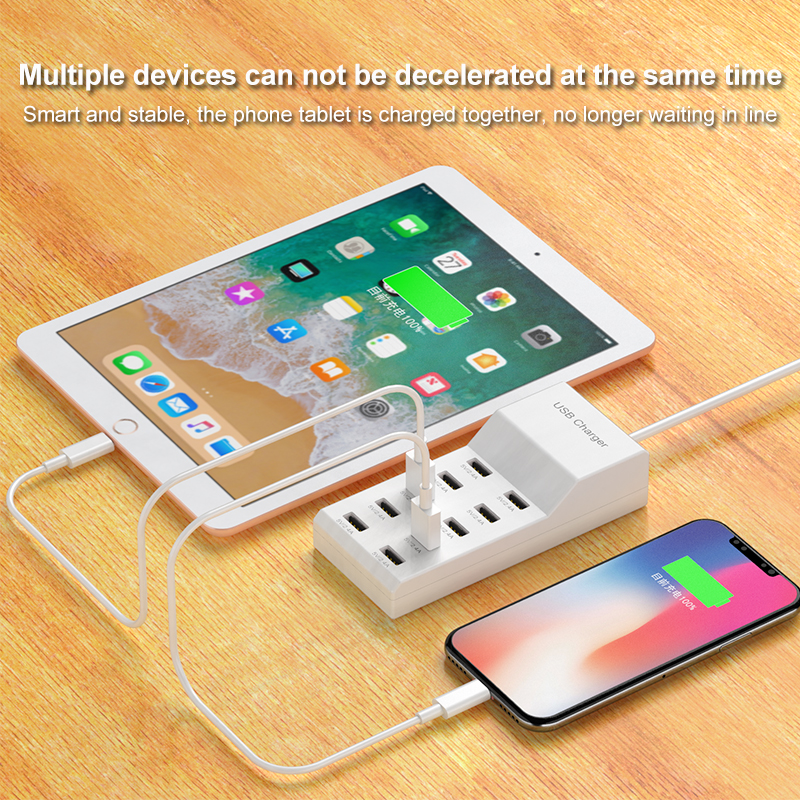 10 Ports USB Hub Fast Charger  - مراجعة Outdoor Usb Power Adapter وسعره