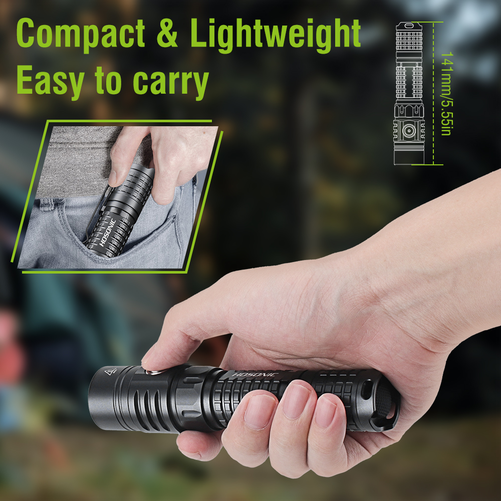 HOSONIC EC16 EDC Flashlight 17 - مراجعة Outdoor Power Inc وسعره