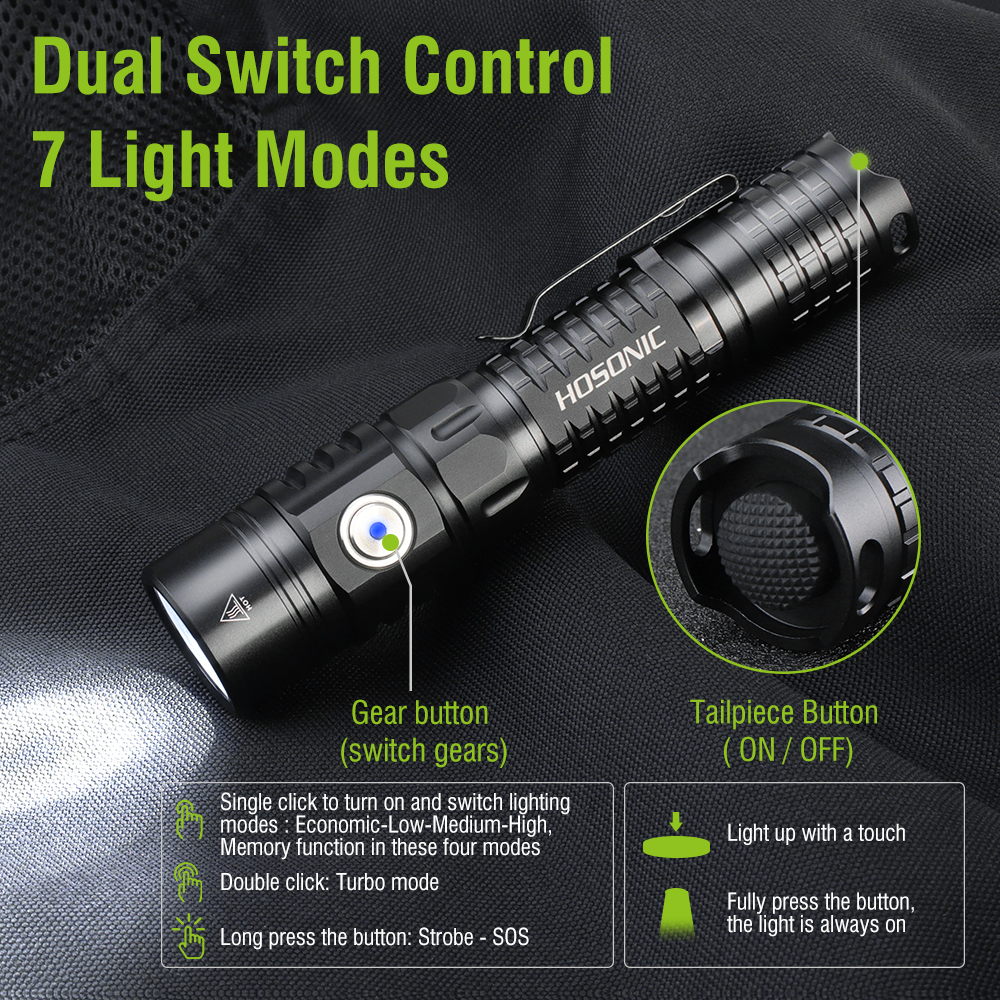 HOSONIC EC16 EDC Flashlight 17 - مراجعة Outdoor Power Inc وسعره