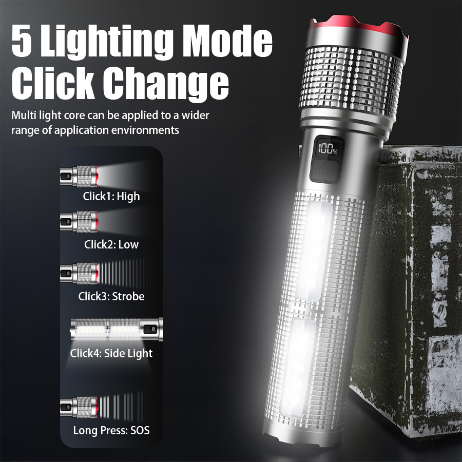 5000 MAH Powerful LED Flashlig - مراجعة Outdoor Power Supply وسعره
