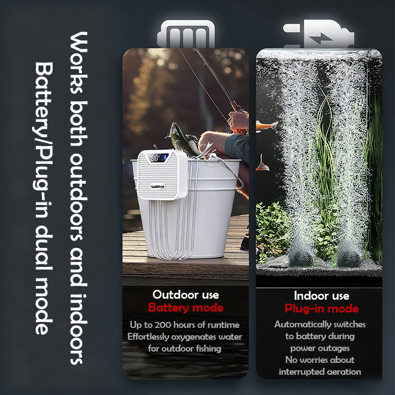 3W Aquarium Oxygen Pump Fishin - مراجعة Outdoor Usb Power Adapter وسعره