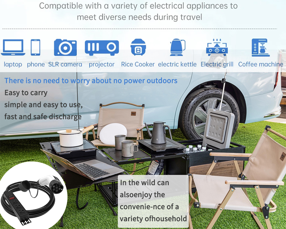 WUFEN Portable Type 2 V2L Cabl - مراجعة Outdoor Power Inc وسعره