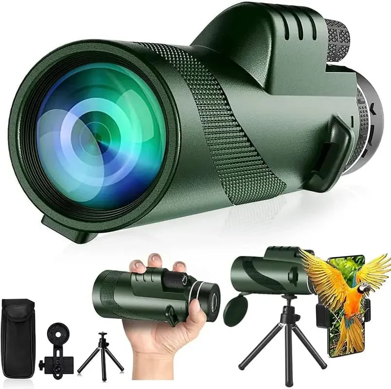 80x100 HD Monocular for Smartp - مراجعة Outdoor Power Point وسعره