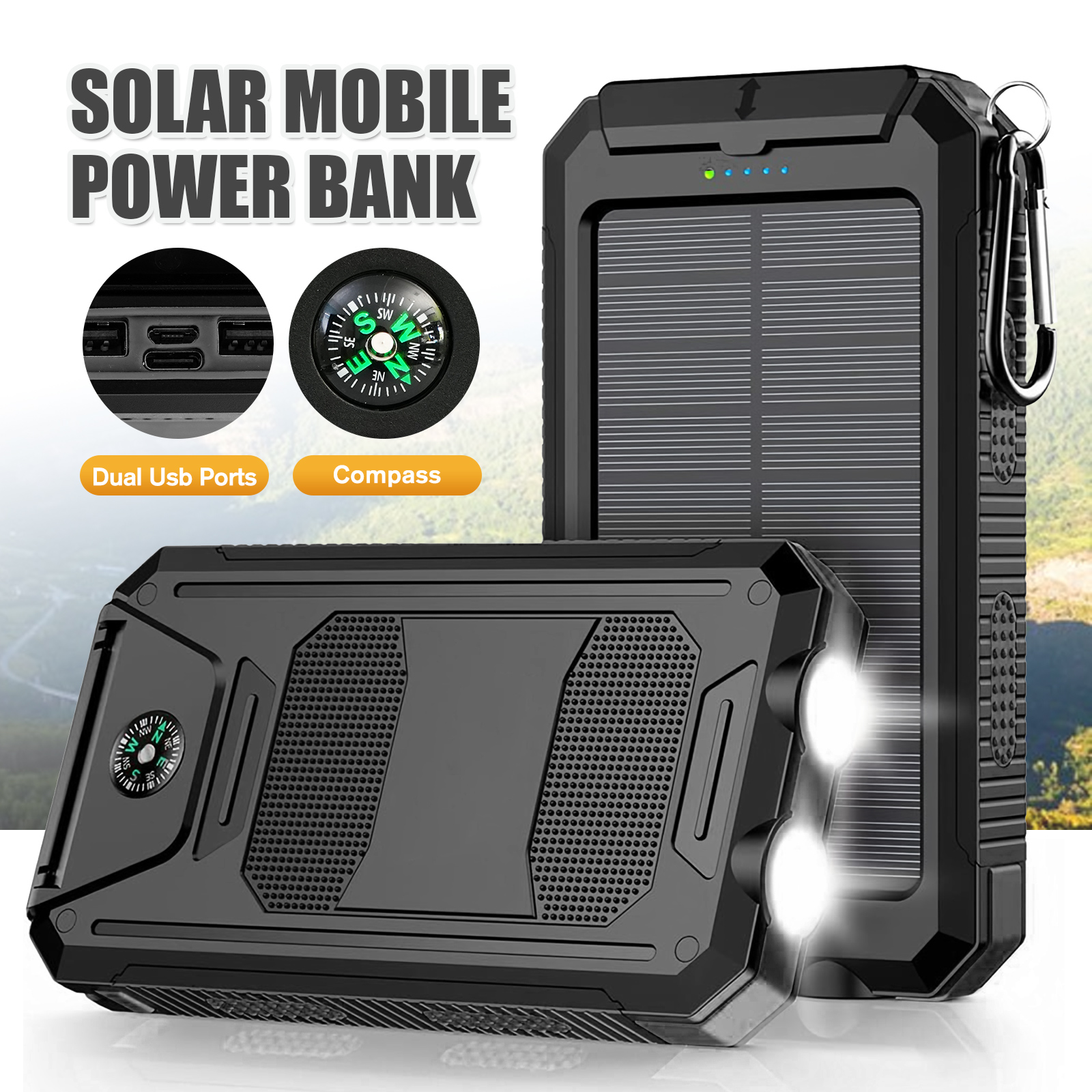 10000mAh Solar Power Bank Port - مراجعة Outdoor Power Inc وسعره