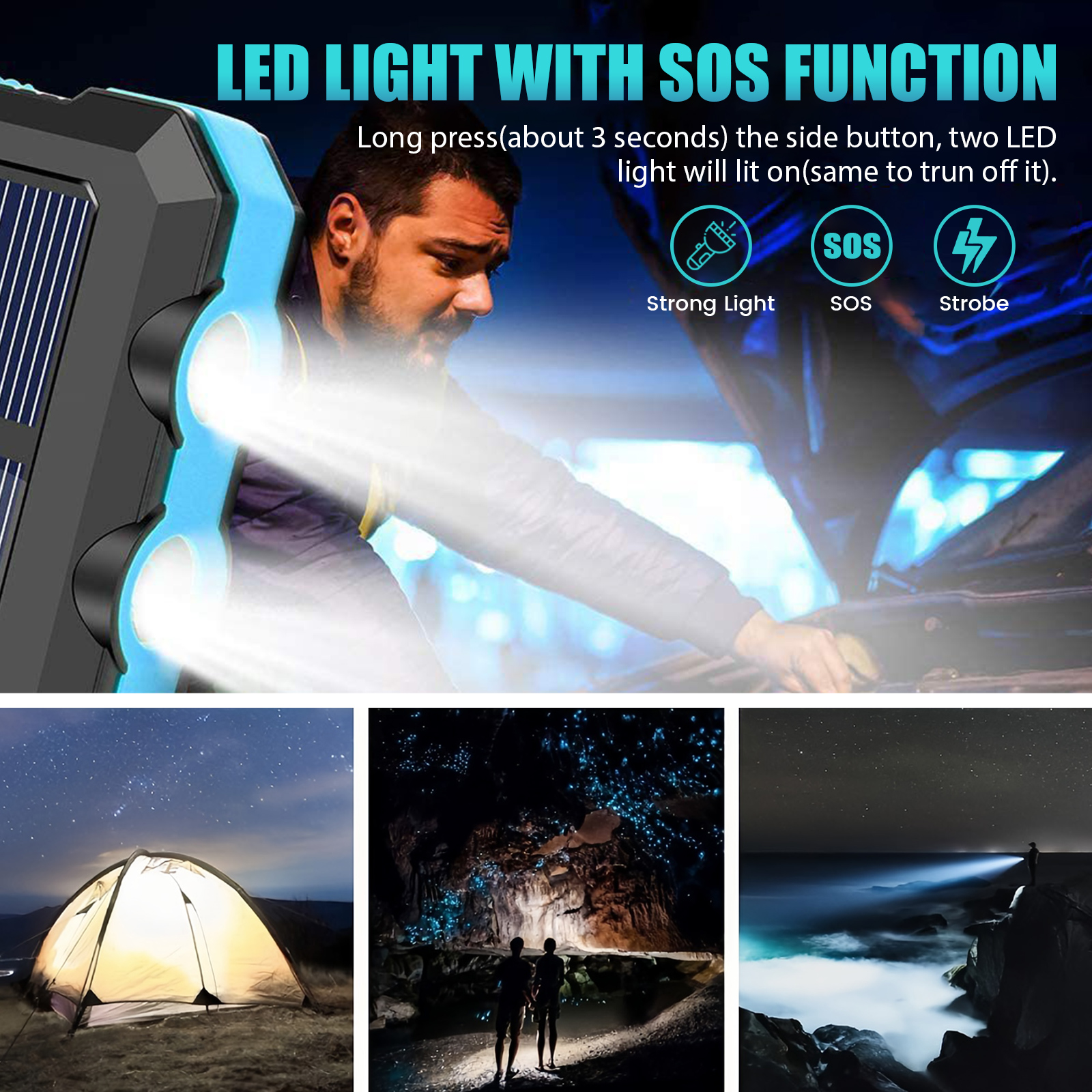 10000mAh Solar Power Bank Port - مراجعة Outdoor Power Inc وسعره