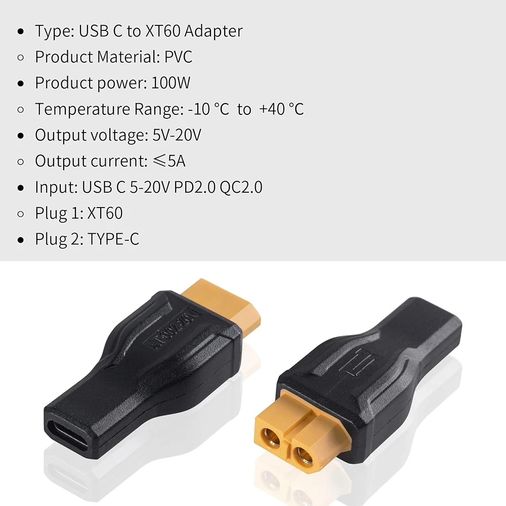 USB C to XT60 Adapter Converte - مراجعة Outdoor Power Inc وسعره