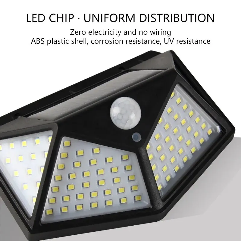 Motion Sensor 100LED Solar Wal - مراجعة Outdoor Power Point وسعره