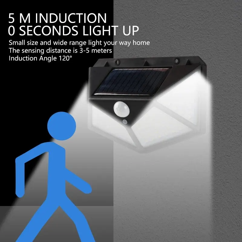 Motion Sensor 100LED Solar Wal - مراجعة Outdoor Power Point وسعره