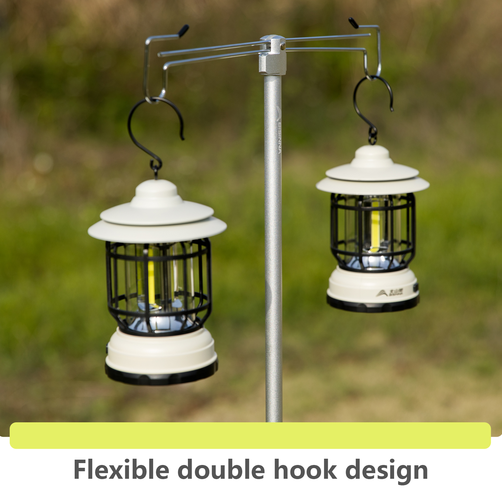 BISINNA Camping Lantern Stand  - مراجعة Outdoor Power Point وسعره