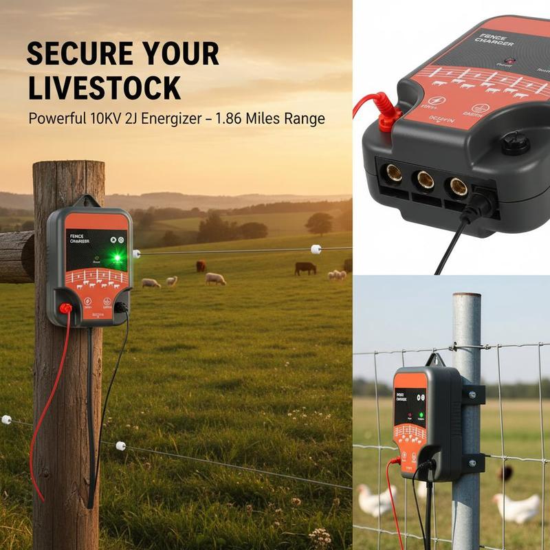 Livestock Energizer 10kV 2J Fo - مراجعة Outdoor Power Supply وسعره