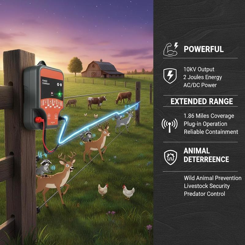 Livestock Energizer 10kV 2J Fo - مراجعة Outdoor Power Supply وسعره