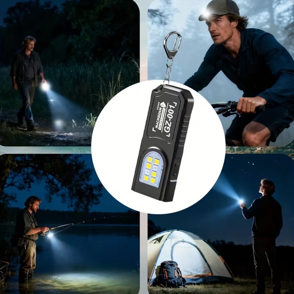 Mini COB LED Keychain Flashlig - مراجعة Outdoor Power Supply وسعره